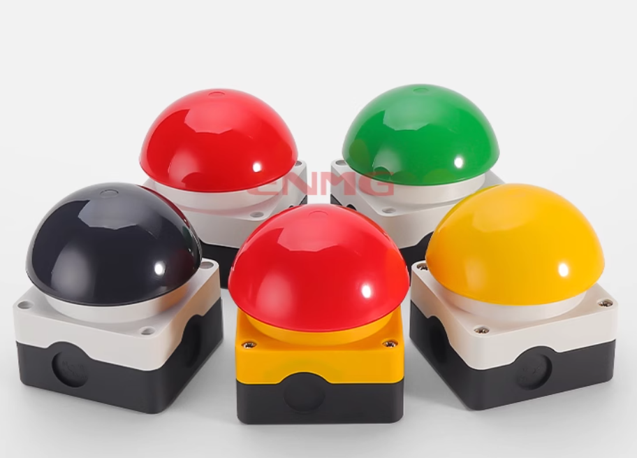 Interrupteur D'Arrêt D'Urgence à Tête Champignon - Jaune, IP65, Auto-Bloquant/Réinitialisable - Pour Machines