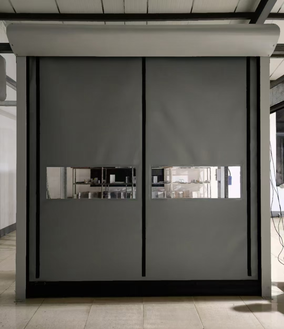 Zipper type auto-repair fast door features