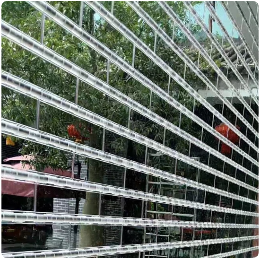 Custom Transparent Crystal Rolling Shutter Doors for Malls with Anti-Theft Features