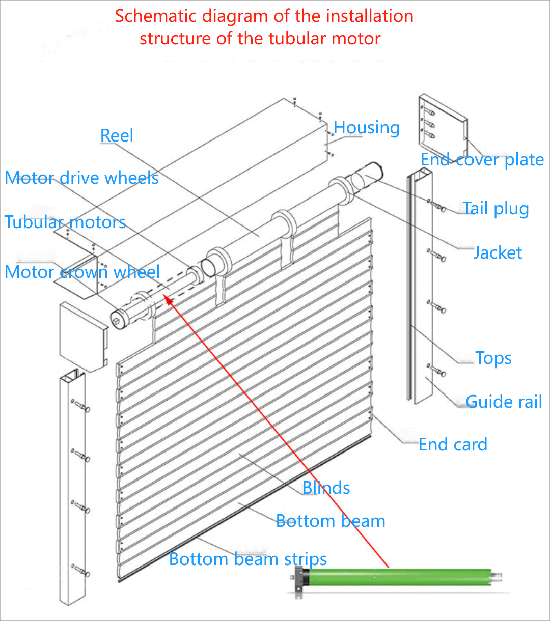 Villa garage ventilation anti-theft aluminum alloy hollow electric roller shutter9.png