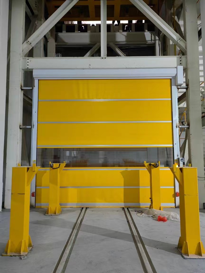 Industrial PVC High Speed Roll Up Rapid Door For Warehouse Factory